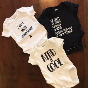 Ottley and Me Graphic Bodysuit Trio